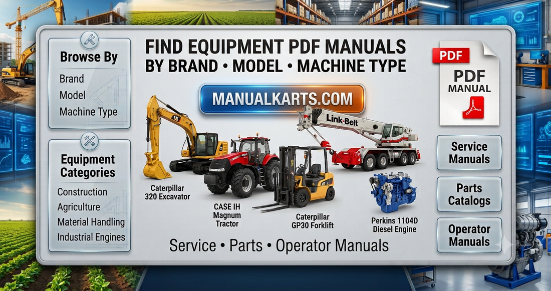 Find Equipment PDF Manuals by Brand, Model & Machine Type | ManualKarts.com