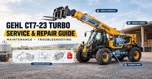 Gehl CT7-23 Turbo telescopic handler service repair manual maintenance and troubleshooting guide