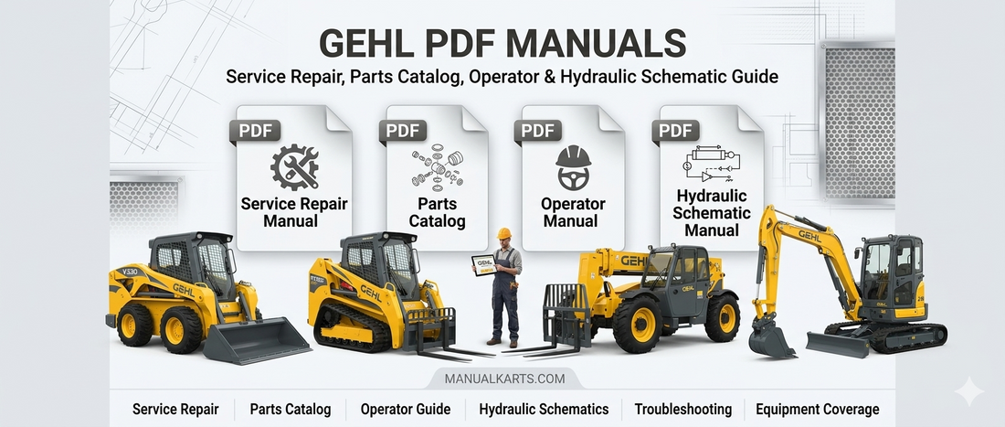 Gehl PDF Manuals: Service Repair, Parts Catalog, Operator & Hydraulic Schematic Manual Guide