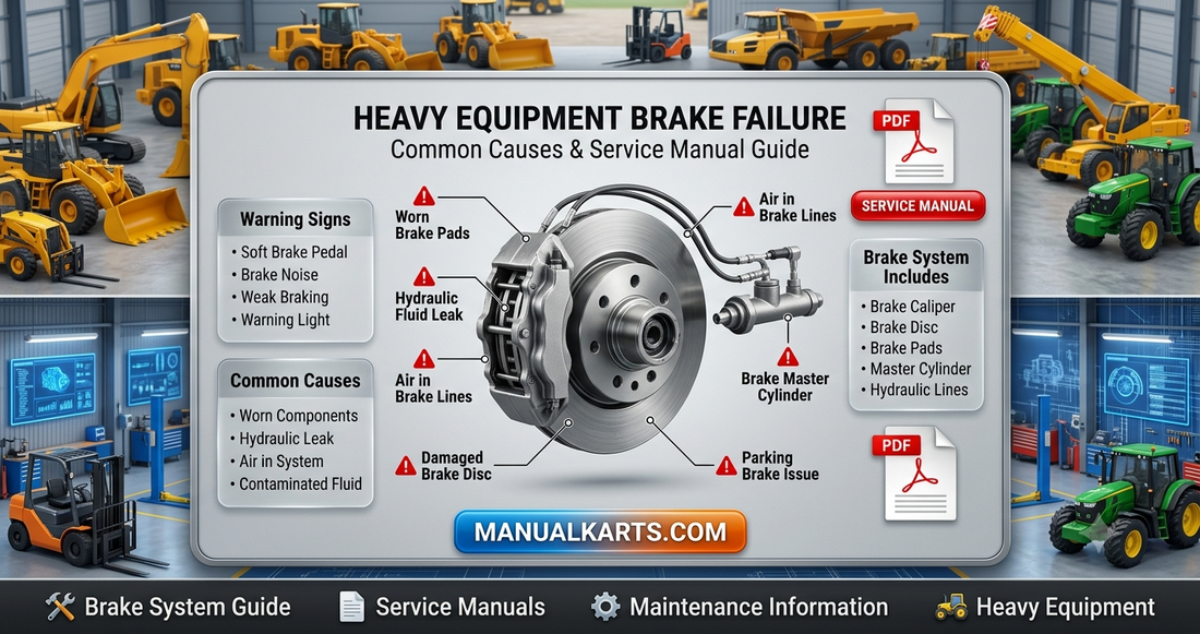 Heavy Equipment Brake Failure: Common Causes & Service Manual Guide | ManualKarts.com