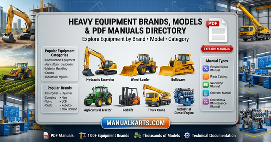 Heavy Equipment Brands, Models & PDF Manuals Directory  ManualKarts.com