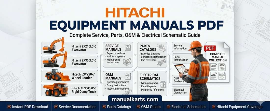 Hitachi Equipment Manuals PDF: Complete Service, Parts, O&M & Electrical Schematic Guide