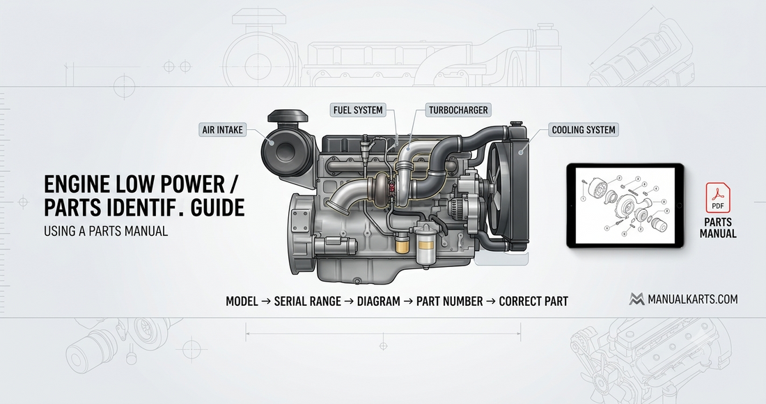 How to Find the Correct Engine Parts for Low Power Problems Using a Parts Manual