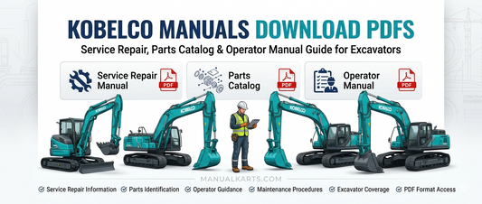Kobelco Manuals Download PDFs: Service Repair, Parts Catalog & Operator Manual Guide for Excavators