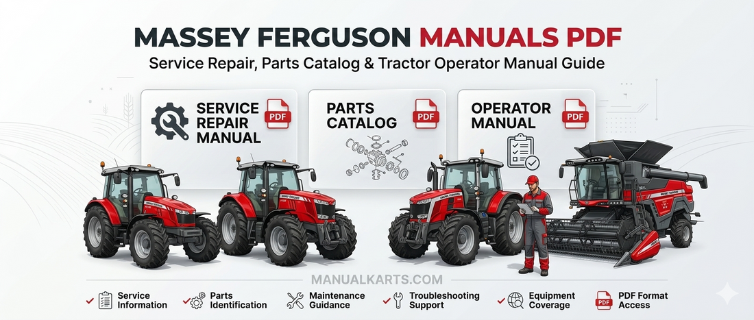 Massey Ferguson Manuals PDF: Service Repair, Parts Catalog & Tractor Operator Manual Guide