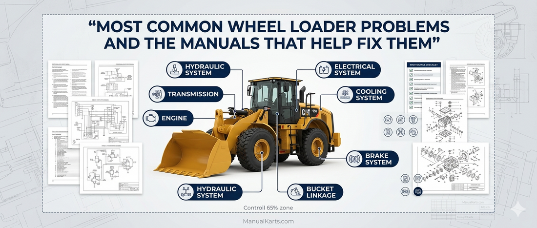 Most Common Wheel Loader Problems and the Manuals That Help Fix Them
