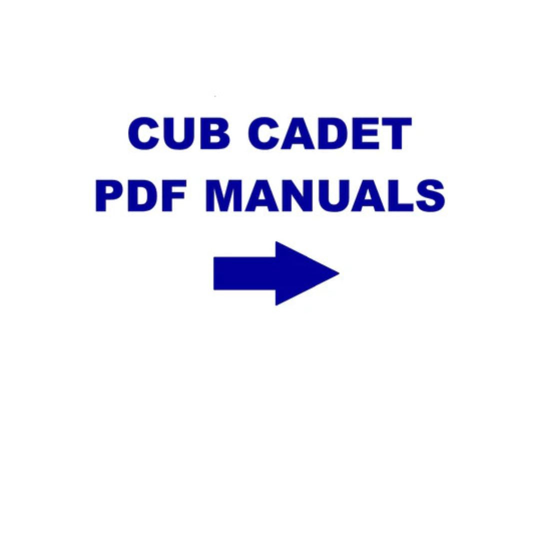 Cub Cadet Equipment's Manual | PDF Download