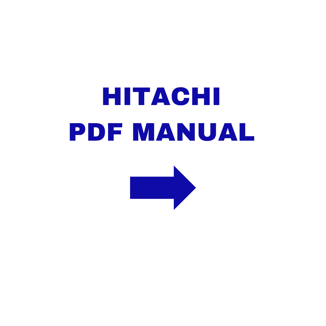 Hitachi Manual Pdf