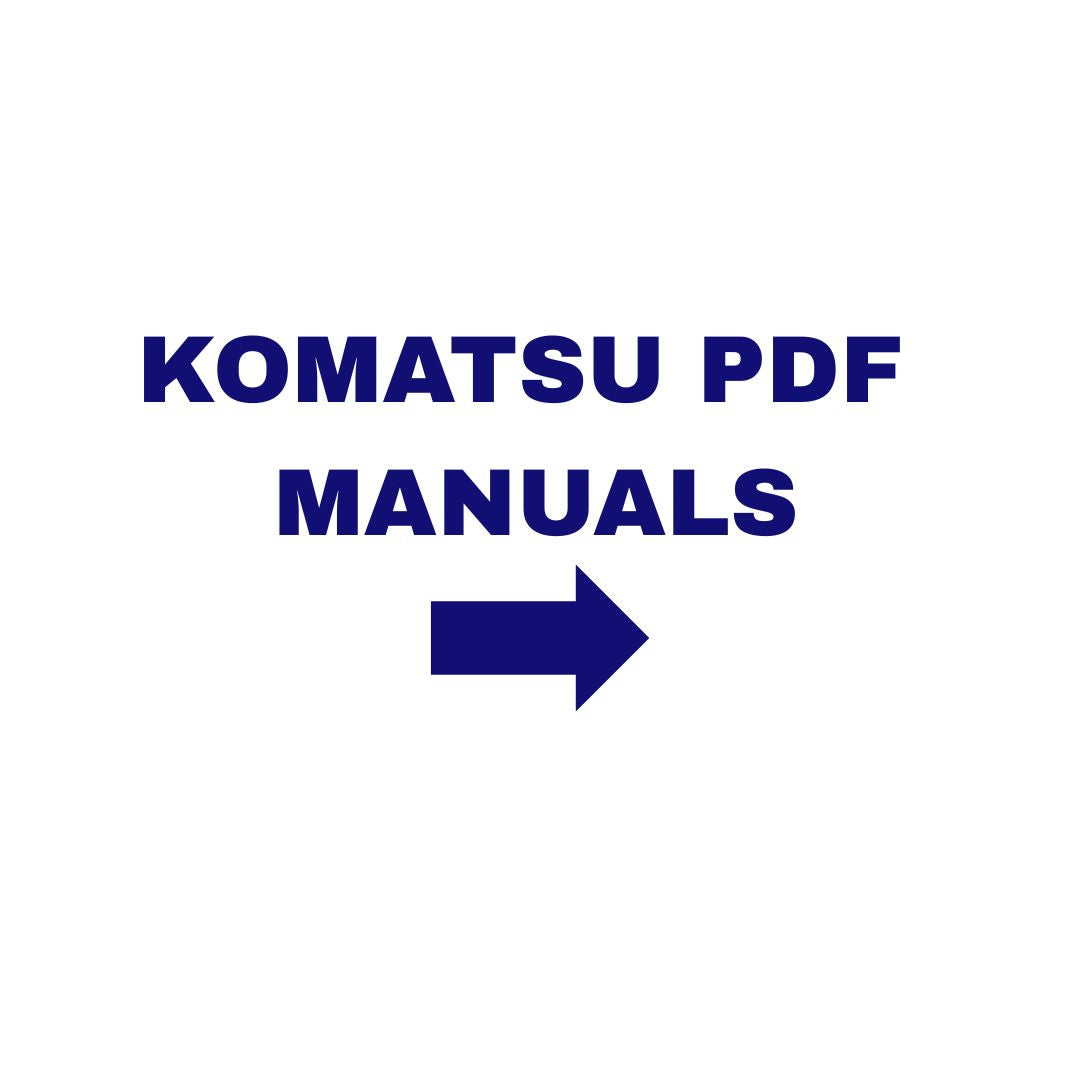 Komatsu All Equipment's Pdf Manuals