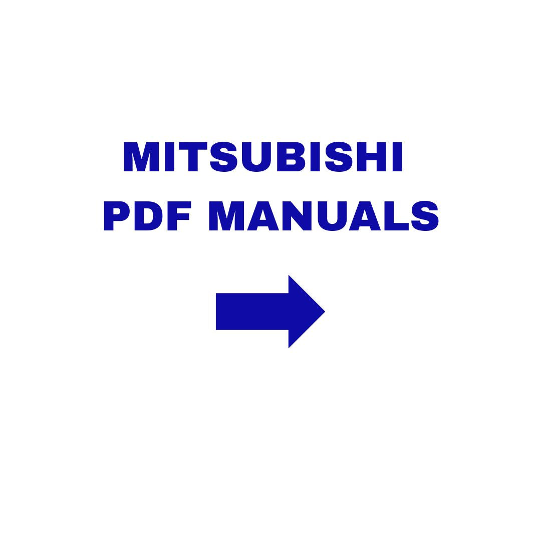 Mitsubishi All Equipment's Pdf Manuals