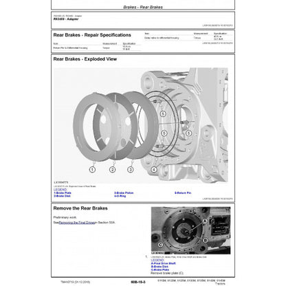 6110M, 6120M, 6125M, 6130M, 6135M, 6140M, 6145M John Deere Tractor (TM410719) Service Technical Manual