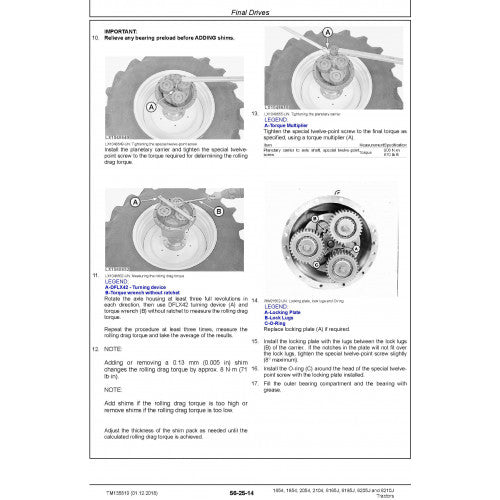 Download John Deere 6165J(6J-1654), 6185J(6J-1854), 6205J(6J-2054), 6210J(6J-2104) Tractor (TM135819) Service Repair Manual