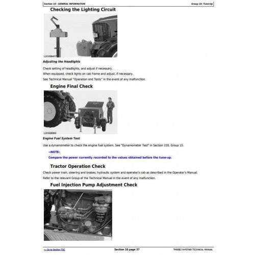 6425(HC), 7425(HC), 7525(HC),6155J(H) John Deere Tractor (TM608219) Service Repair Manual 