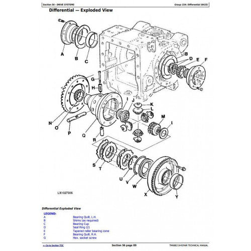 6425(HC), 7425(HC), 7525(HC),6155J(H) John Deere Tractor (TM608219) Service Repair Manual 