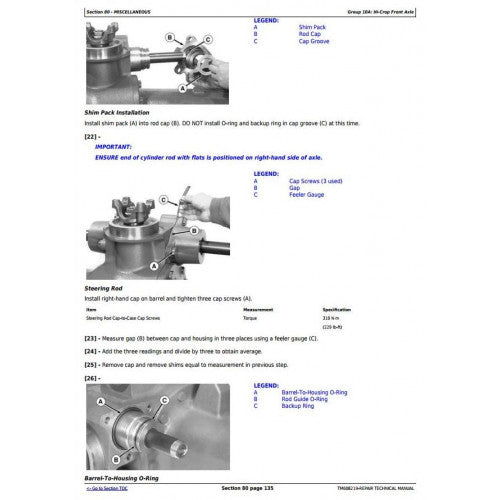 6425(HC), 7425(HC), 7525(HC),6155J(H) John Deere Tractor (TM608219) Service Repair Manual 