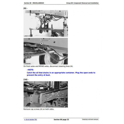7425, 7525, 6140J, 6155J, 6155JH John Deere Tractor (TM605819) Service Repair Manual 