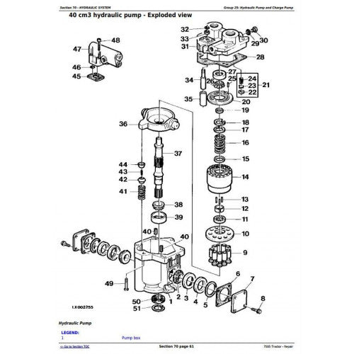 7505 2WD or MFWD John Deere Tractor (TM4868) Service Technical Manual 