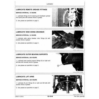 8850 4WD John Deere Articulated Tractor (TM1254) Service Technical Manual