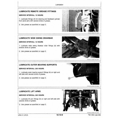 8850 4WD John Deere Articulated Tractor (TM1254) Service Technical Manual