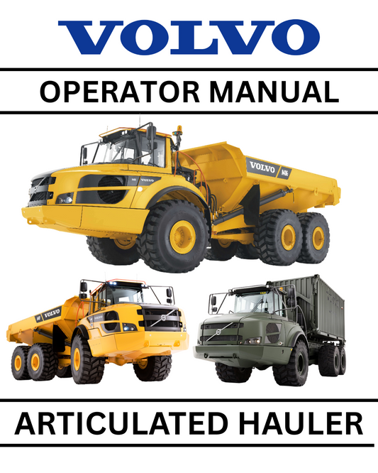 VOLVO T450D ARTICULATED HAULER OPERATOR PDF MANUAL