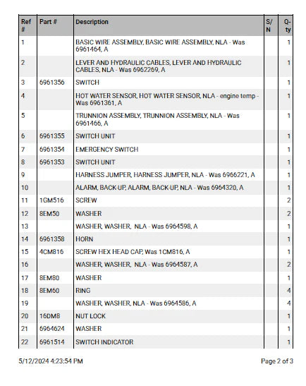 Bobcat T650 Compact Track Loader Parts Manual