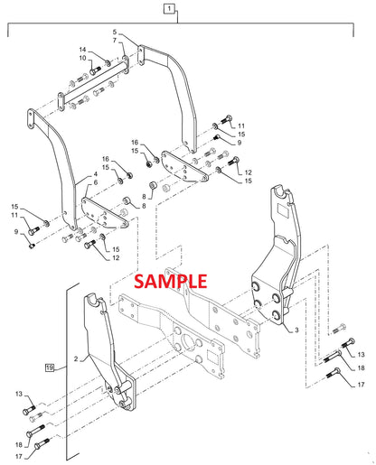 Case IH 1255 Planter 16 Row 2 Point Hitch PDF Parts Manual 581284633PC