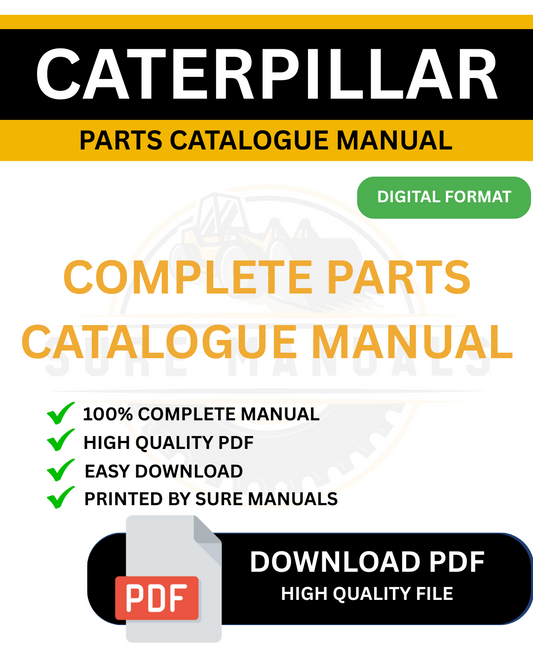 Caterpillar 963C TRACK LOADER PARTS CATALOGUE PDF MANUAL 2DS