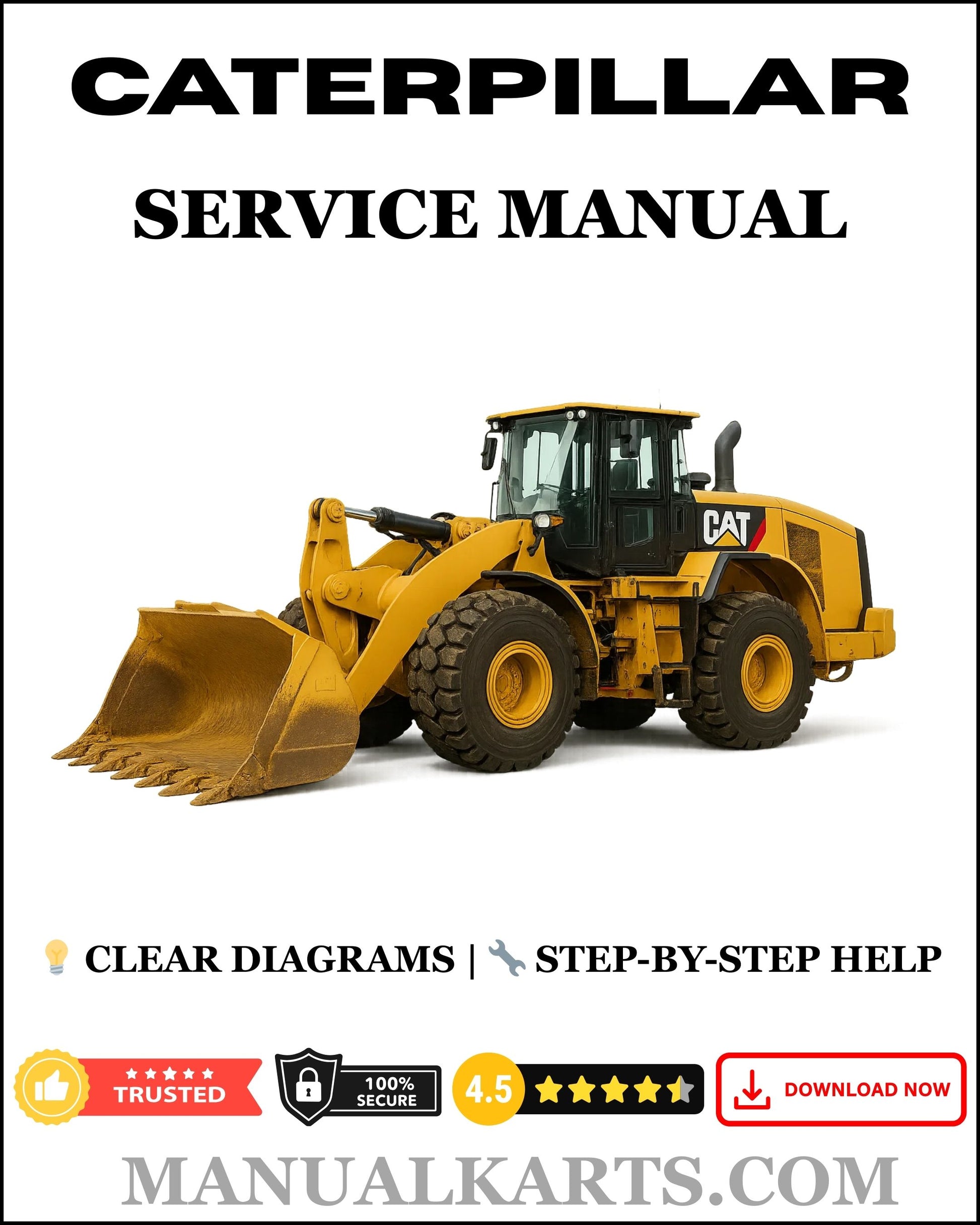 Caterpillar 962M Wheel Loader Pdf Service Repair Manual EJB  