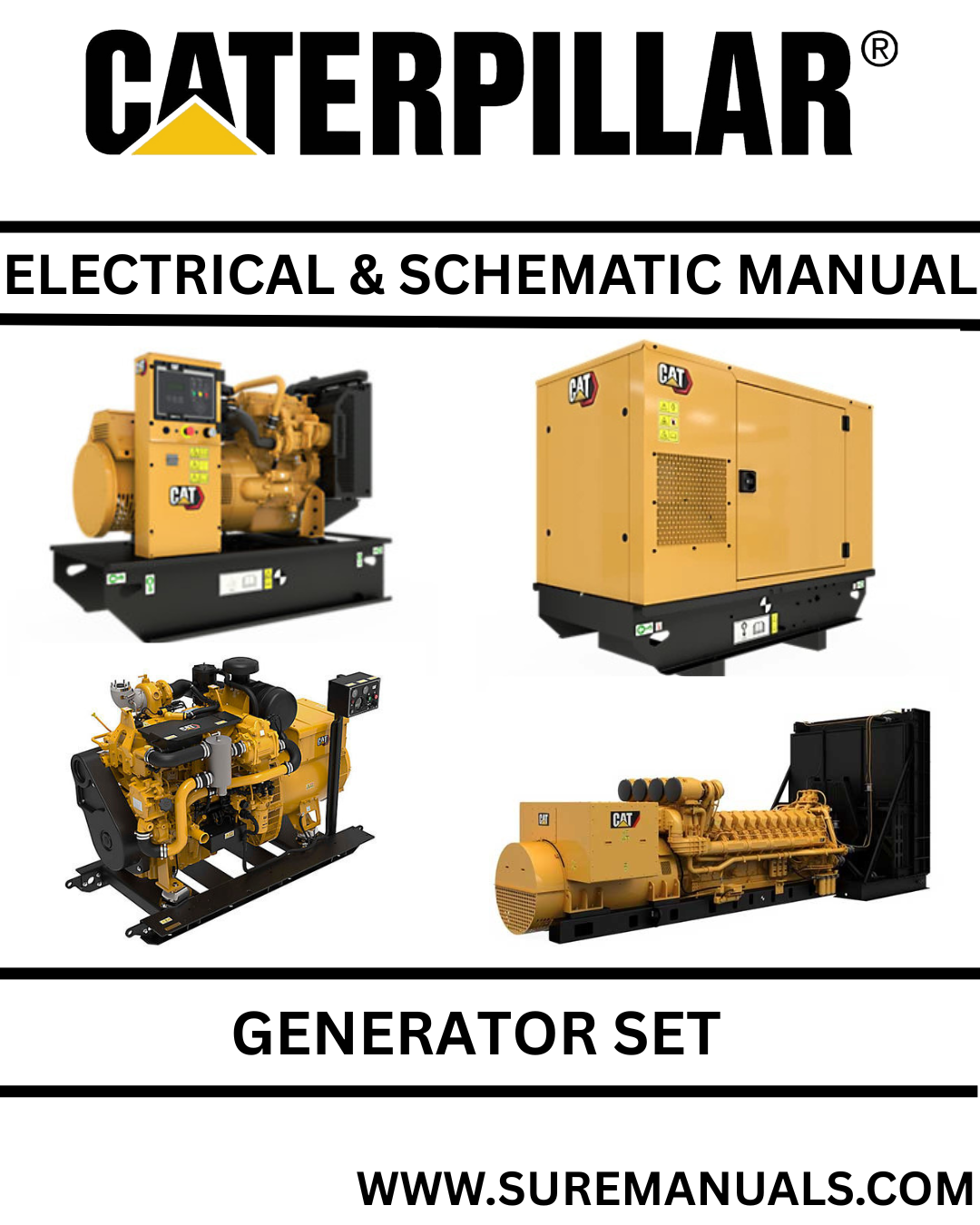 CATERPILLAR 3408C GENERATOR SET ELECTRICAL & SCHEMATIC PDF MANUAL TAM