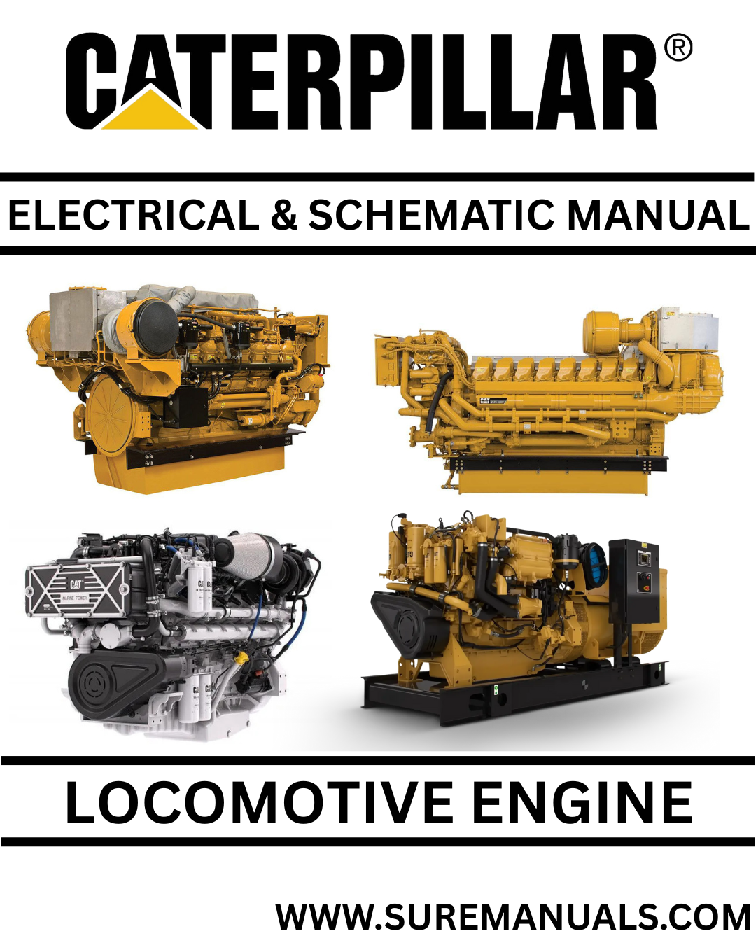 CATERPILLAR 3508B LOCOMOTIVE ENGINE ELECTRICAL & SCHEMATIC PDF MANUAL RR8