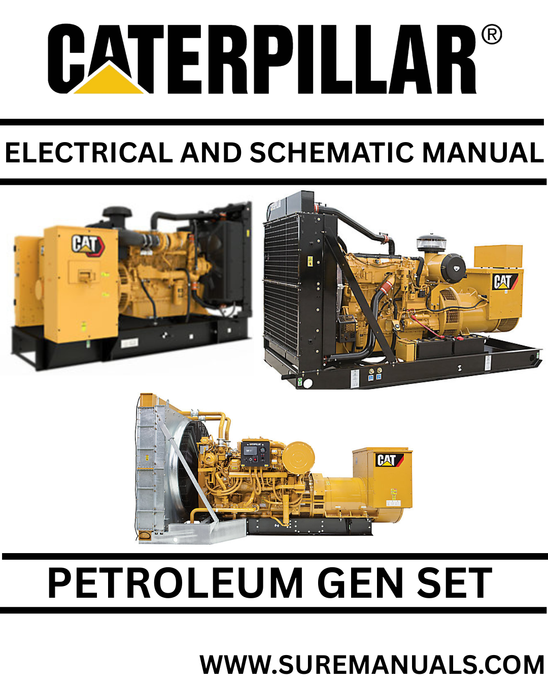CATERPILLAR 3512B PETROLEUM GEN SET ELECTRICAL AND SCHEMATIC PDF MANUAL E5D