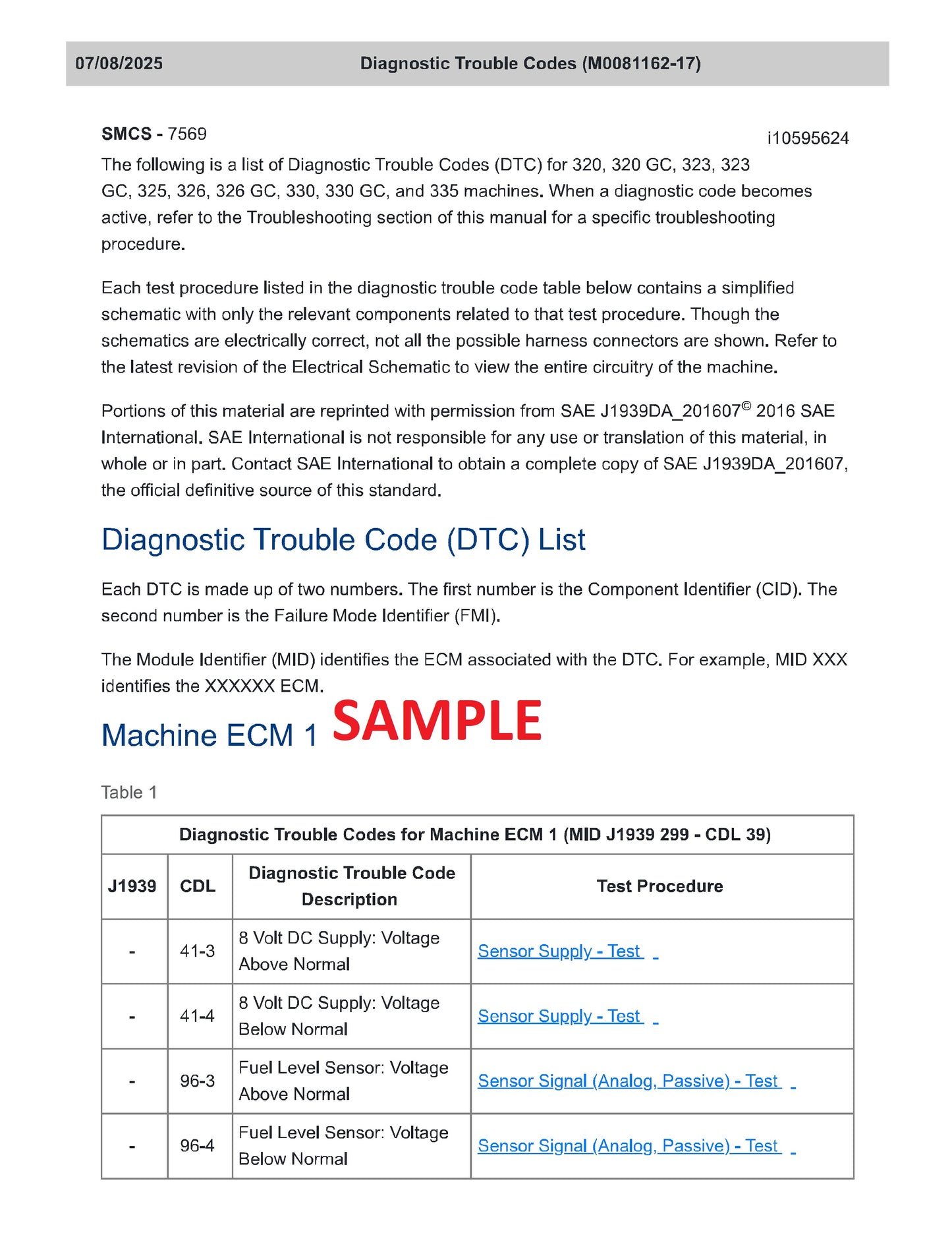 Caterpillar 336 Excavator Troubleshooting PDF Manual HDF00001-UP