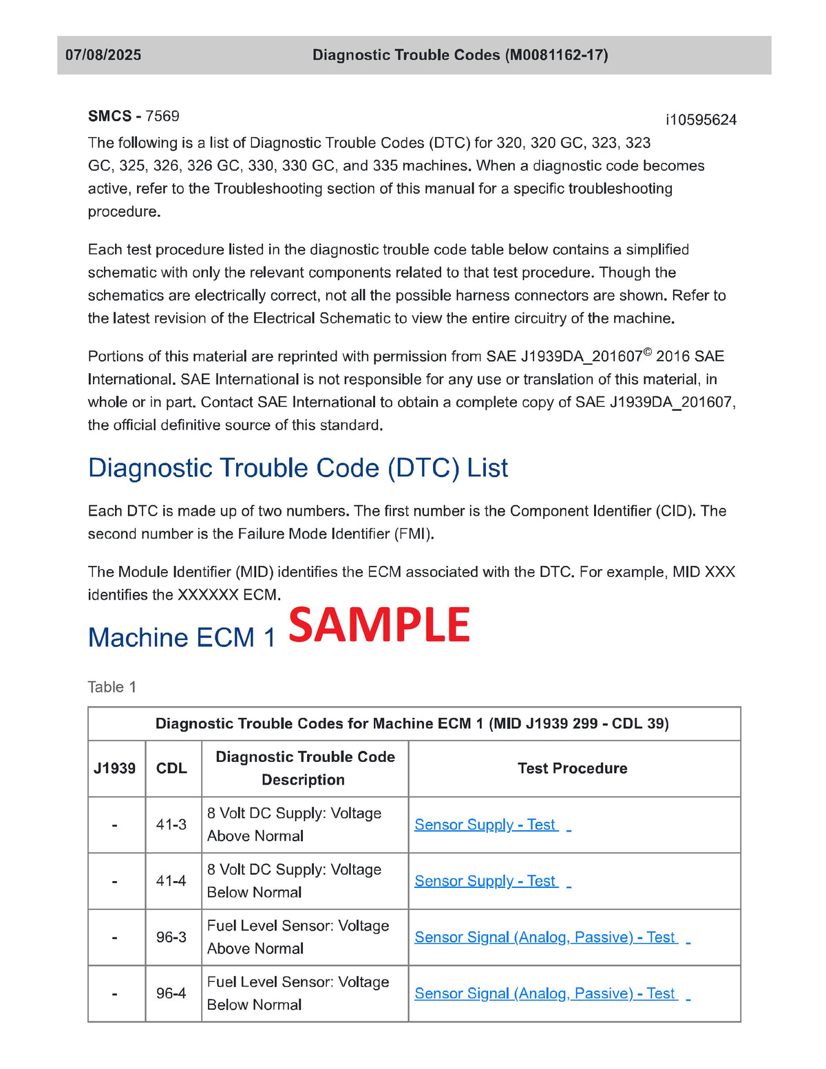 Caterpillar 313FGC  Excavator Troubleshooting PDF Manual  HDK00001-UP