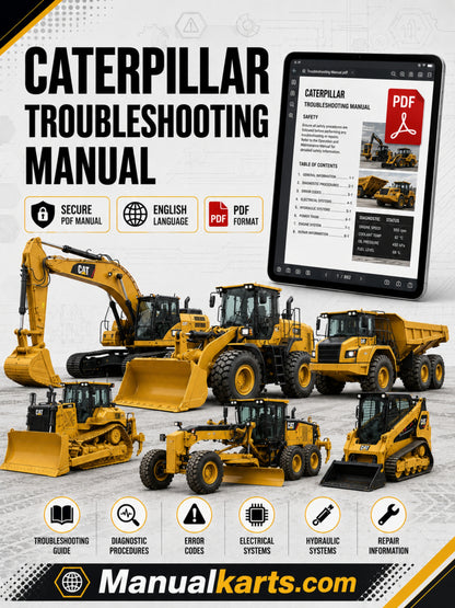 Caterpillar 365B II Excavator Troubleshooting PDF Manual JMB00001-UP