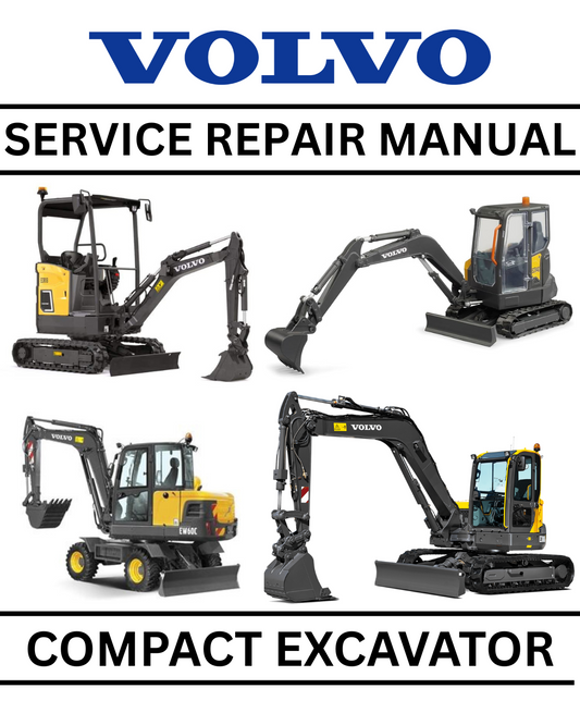 VOLVO EC15E COMPACT EXCAVATOR SERVICE REPAIR PDF MANUAL