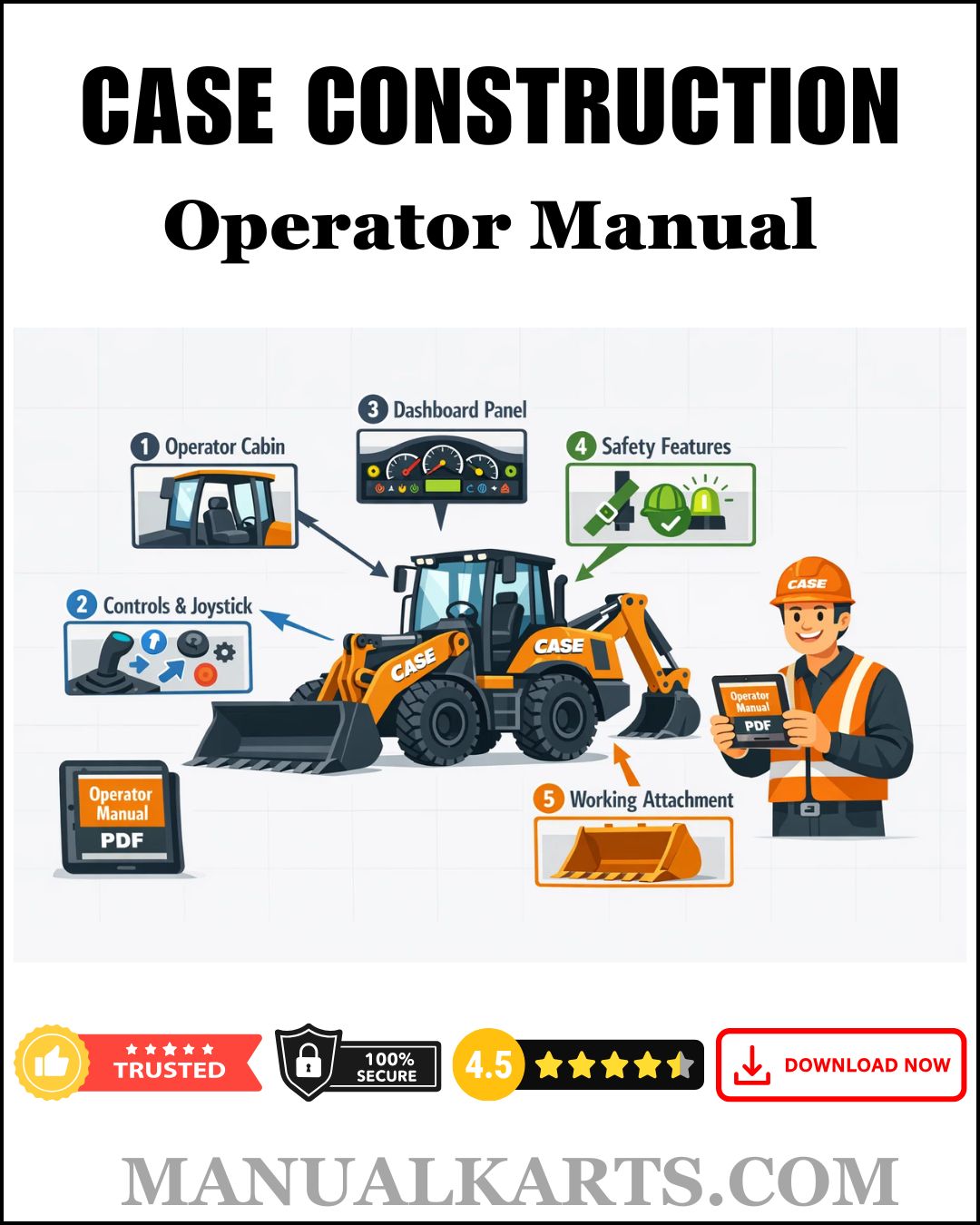 Case 270BC Backhoe Loader Pdf Operators Manual
