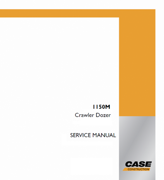 Case 1150M Crawler Dozer Long Track (LT) Pdf Repair Service Manual (Pin Nddc11000 And Above)