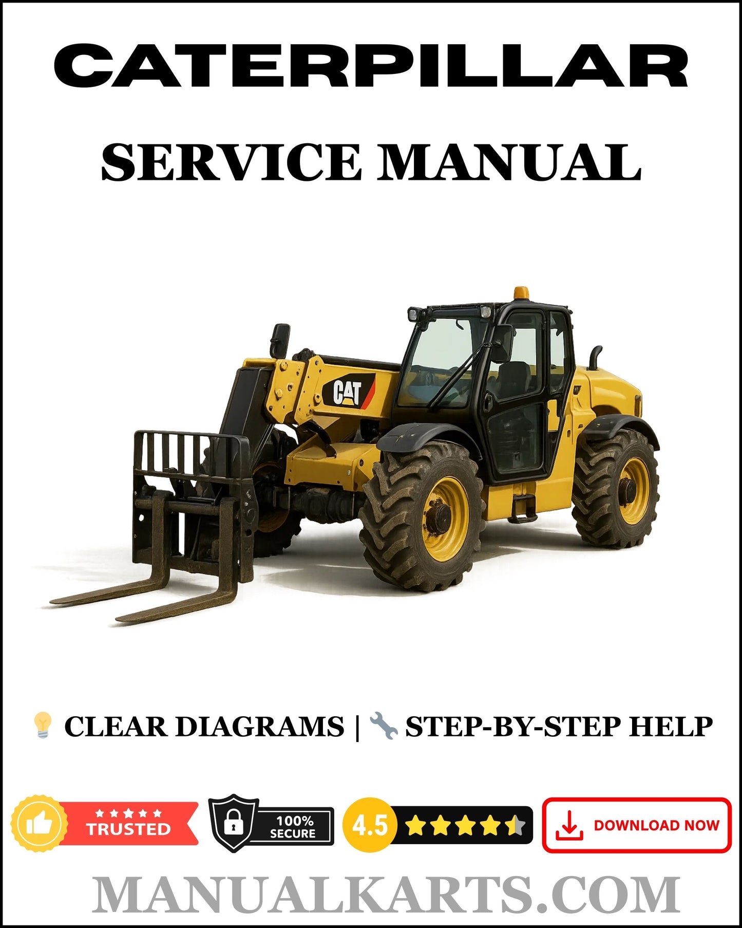 Caterpillar TH83 Telehandler Pdf Service Repair Manual 3RN