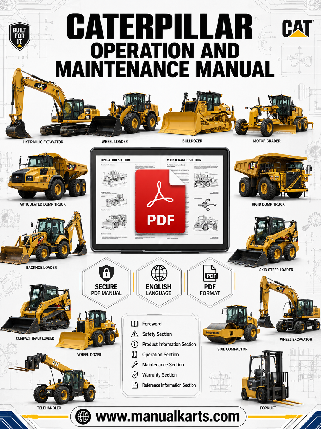 Caterpillar 140K Motor Grader Operation & Maintenance PDF Manual JPA00001-UP  