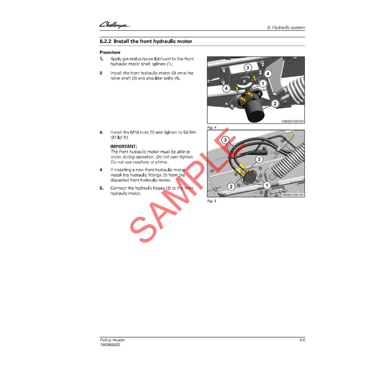 CHALLENGER 1038 / 1042 / 1046 / 1050 TRACTOR DANA 990 FRONT AXLE PDF SERVICE MANUAL