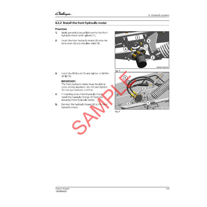 CHALLENGER 1038 / 1042 / 1046 / 1050 TRACTOR DANA 990 FRONT AXLE PDF SERVICE MANUAL