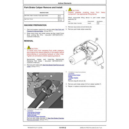 Download John Deere 260E, 310E Articulated Dump Truck (TM13844X19) Service Technical Manual