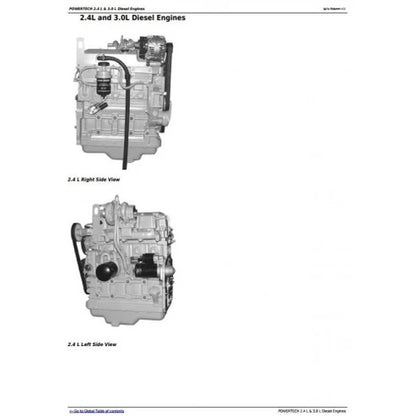 John Deere Powertech 4024 2.4 L and 5030 3.0 L Diesel Engines Technical Manual - CTM301