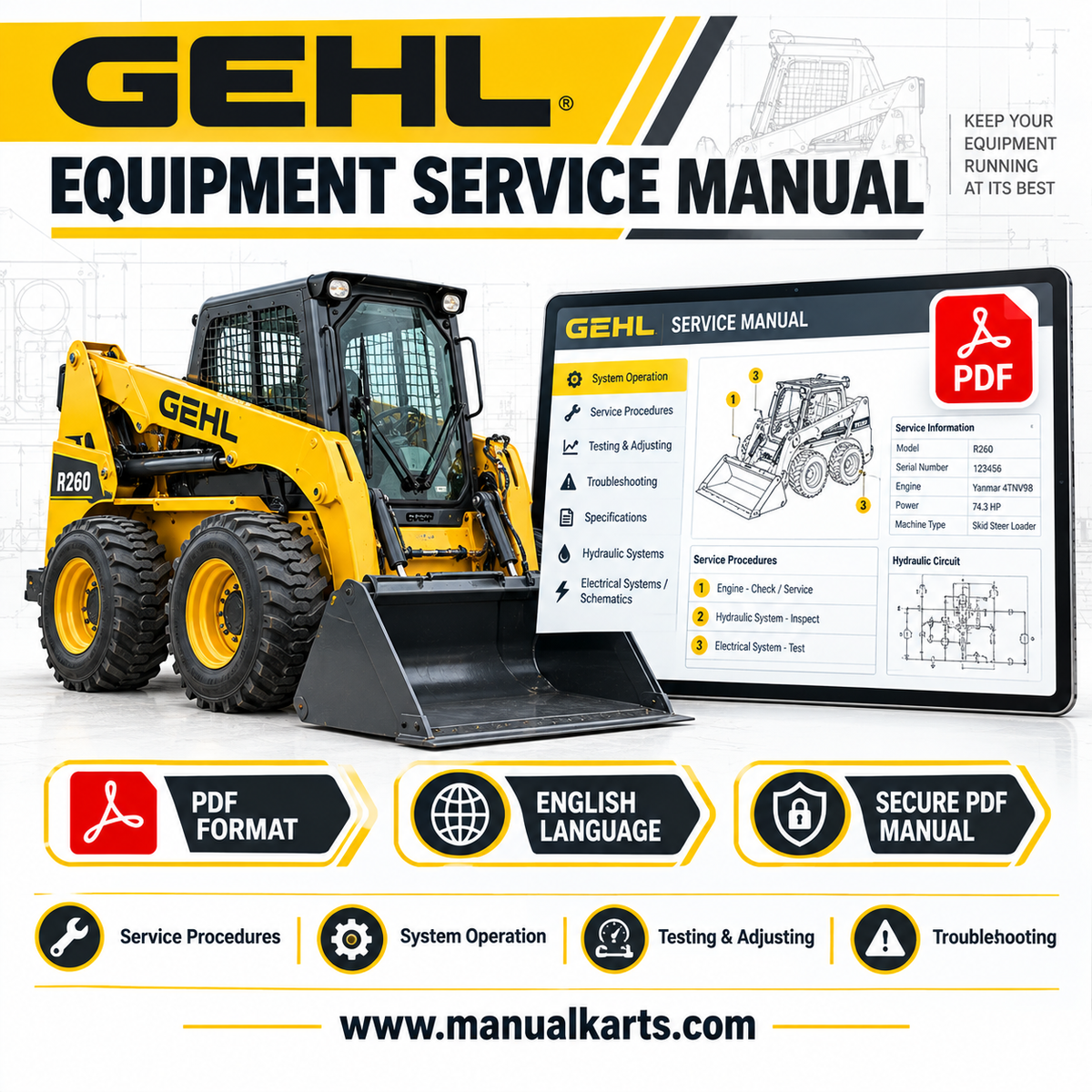 Gehl 1162 1165 Disc Mower (909794C) PDF Parts Manual 