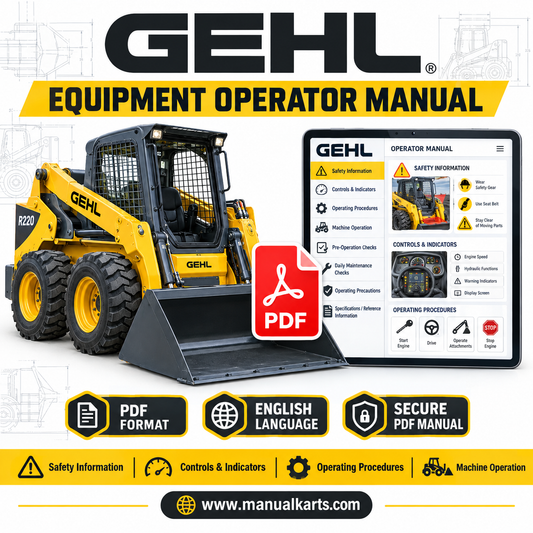 Gehl DL7-44 DL9-44 DL11-4455 DL11-55 DL12-40 Telescopic Handler PDF Operator Manual 913287B