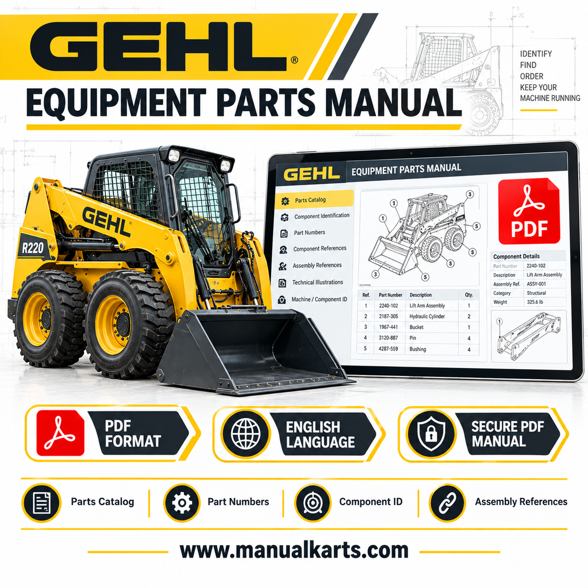Gehl 970 Forage Box (907144B) PDF Parts Manual 