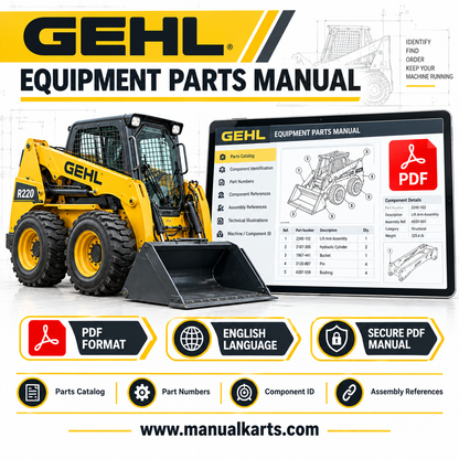 Gehl 1162 1165 Disc Mower (909794C) PDF Parts Manual 