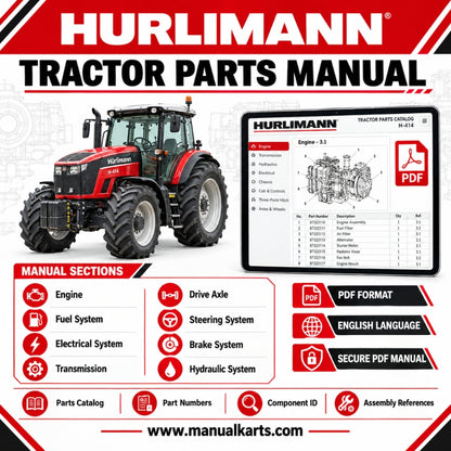 Hurlimann XL 135 DCR Tier 3 4V Tractor PDF Parts Manual