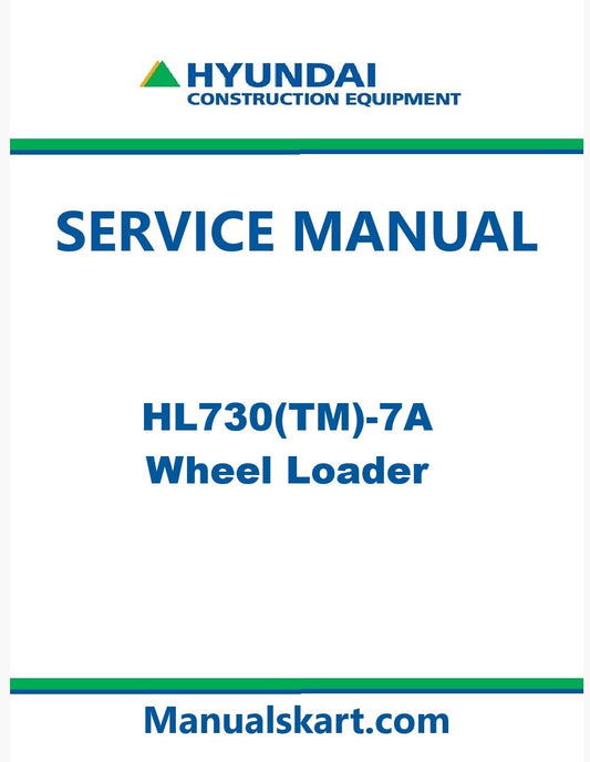 Hyundai HL730(TM)-7A Wheel Loader Pdf Repair Service Manual