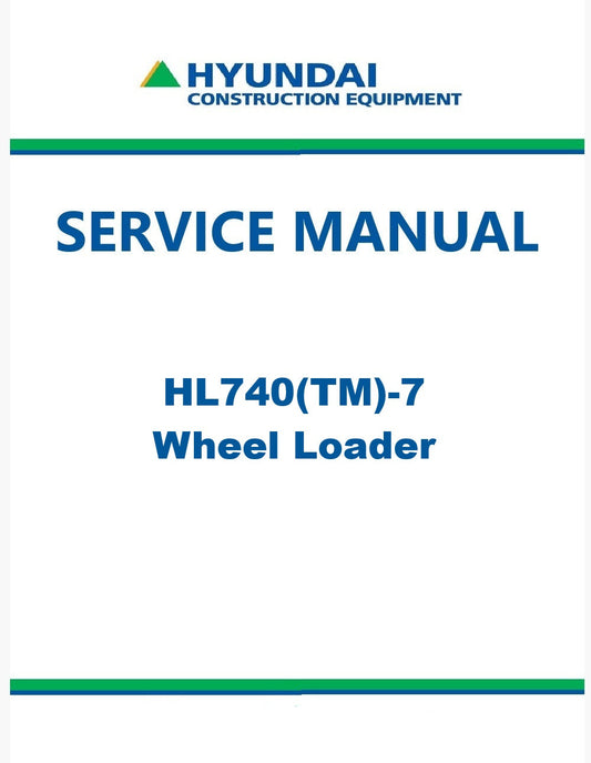 Hyundai HL740(TM)-7 Wheel Loader Pdf Repair Service Manual